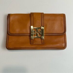 Tory Burch Tan Leather Clutch